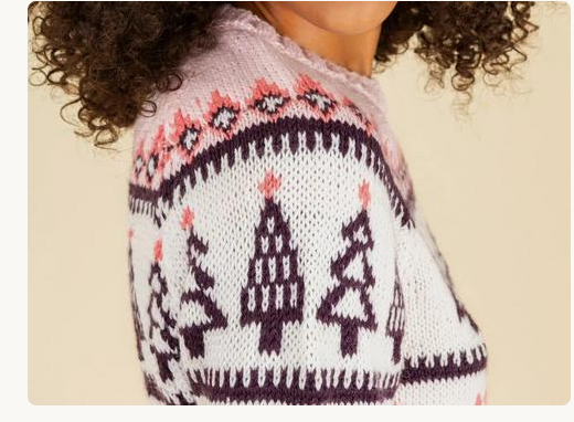 Fair Isle Ski Jumper Sweater, Aran Knit Pattern (PDF Download)