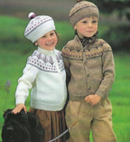 Childs Fair Isle Yoke Cardigan Knitting Pattern – DK Wool (Digital Download)