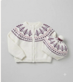 Childs Fair Isle Yoke Cardigan Knitting Pattern – DK Wool (Digital Download)