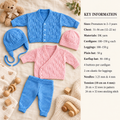 Baby Premie Wrap Cardigan~V Neck~ Trousers & Hat 12"- 22"  (Premature - 3y) DK 8Ply Light Worsted wool- Knitting Pattern Download PDF