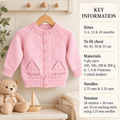 Easy baby Eyelet  Ship Cardigan in (4ply) Yarn Fits from 16-22inch chest- Knitting pattern