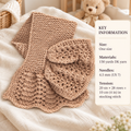 EMiss Marple Neck Warmer Knitting Pattern: Lacy Crisscross & Garter Stitch (PDF Download)