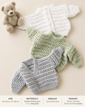 PDF Knitting Pattern- Baby easy Knit Textured sweater & Cardigans in DK-8ply