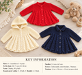Girls' Chunky cable Coat, Hooded Coat, Round Neck & with collar 3 styles Chunky Bulky 12 ply wool Knitting pattern Download PDF 18" ~ 28"