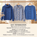 Womans Childs Easy Raglan Polo Neck sweater & Cardigans with or without collar fits age 6 years- to adult
