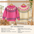 Fair Isle sweaters Mans woman's Childs round neck jumpers Knitting Pattern Download PDF chest 20"- 40" DK (8ply) Pigs-sheep-ducks-flowers