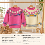 Fair Isle sweaters Mans woman's Childs round neck jumpers Knitting Pattern Download PDF chest 20"- 40" DK (8ply) Pigs-sheep-ducks-flowers