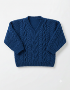 Baby Child Cable Sweater & Slipover DK Knitting Pattern 16–28in
