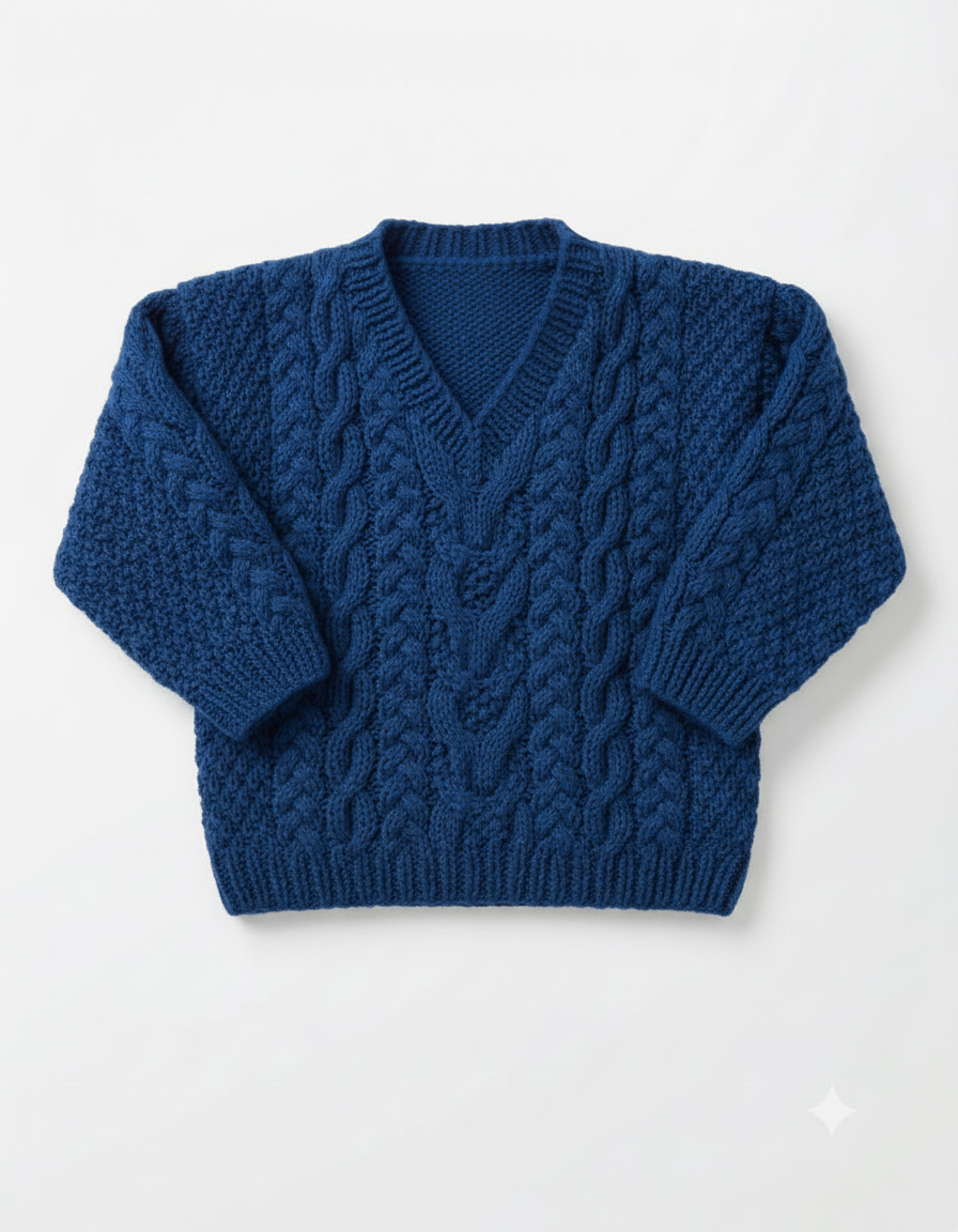 Baby Child Cable Sweater & Slipover DK Knitting Pattern 16–28in