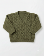 Baby Child Cable Sweater & Slipover DK Knitting Pattern 16–28in