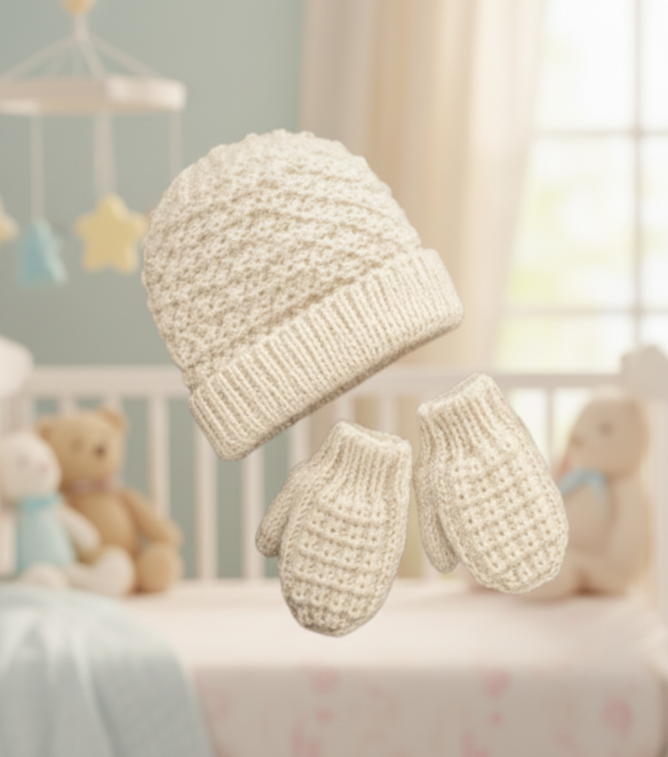 Baby Cable Knit Cardigan, Hat & Hooded Jacket Pattern (PDF Download) Premature -22"