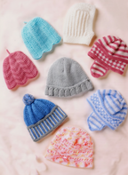 Baby Hats & Balaclava Knitting Pattern DK Pixie Bobble Earflap PD