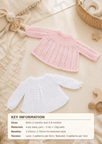 Vintage Baby Angel Coats 2 styles to knit- Knitting Pattern, 4ply (PDF Download)