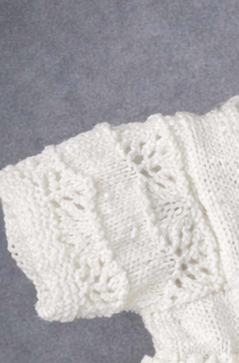 Vintage Baby Scalloped Lace  Dress Matinee Coat Hat & Booties Knitting Pattern DK /8 ply  3 - 6 mths 18" Chest PDF Download