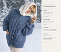 Womans slouchy Cable Oversized long Length Cardigan Knitting Pattern Aran 10Ply worsted Yarn Knitting Pattern 30-44"