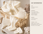 Baby Girl -boy Pram suit   16" - 18" ( 0- 12 months) dk 8 ply Knitting Pattern PDF