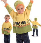 Childs  Icelandic, Elephant  sweater-Jumper and Cap-Hat - Knitting Pattern, ,Instant Download PDF- see images for further information