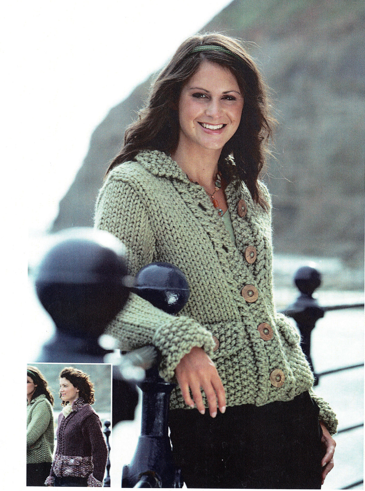 Woman's Easy Super Bulky / Super Chunky Thick Quick Knit Jacket- Instant download PDF Knitting Pattern