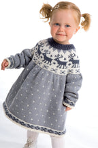 Child's Yoked Icelandic Dress and Sweater Knitting Pattern, Fair Isle (PDF)
