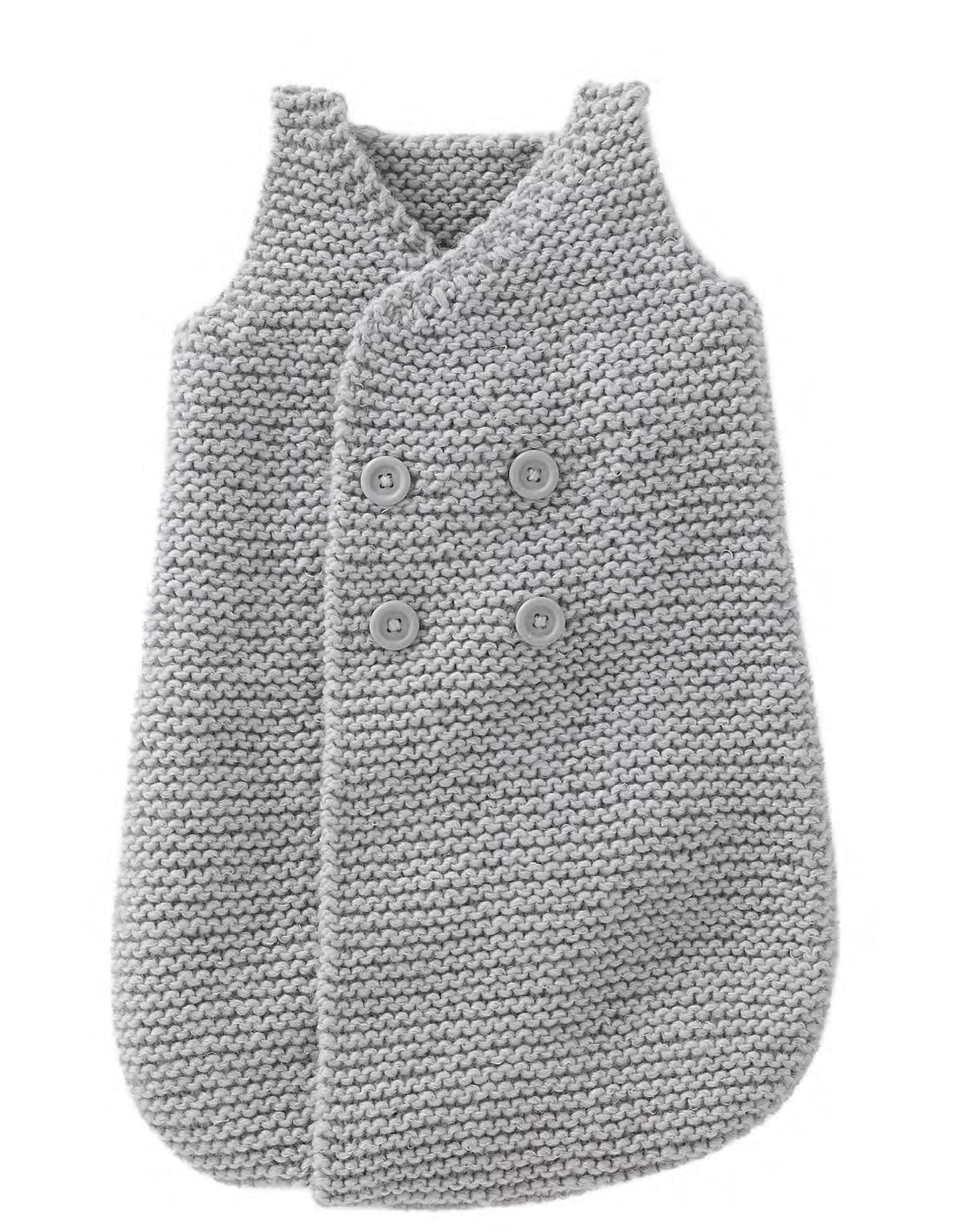 Easy Baby Garter Stitch cocoon, sleeping bag- Bunting -Chunky- Bulky 12 ply wool Instant download PDF Knitting Pattern