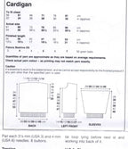Girl Easy Round Neck Cardigan- chest 22 - 32 inches- Download Pdf- 8Ply or Double Knitting wool needed PDF Knitting Pattern