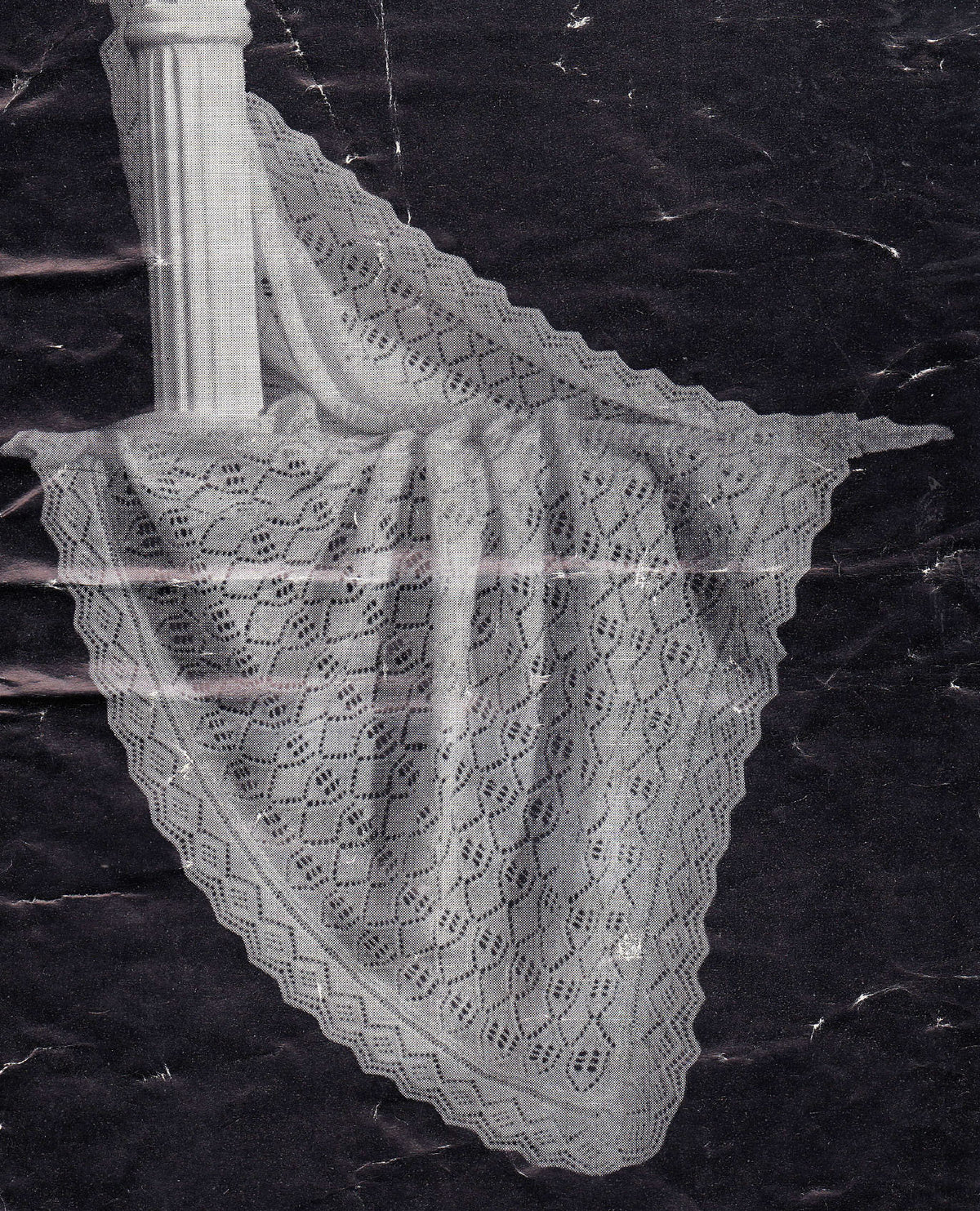 Fine Vintage Baby Shawl - Blanket Knitting Pattern-2ply Fingering yarn PDF Instant download PDF