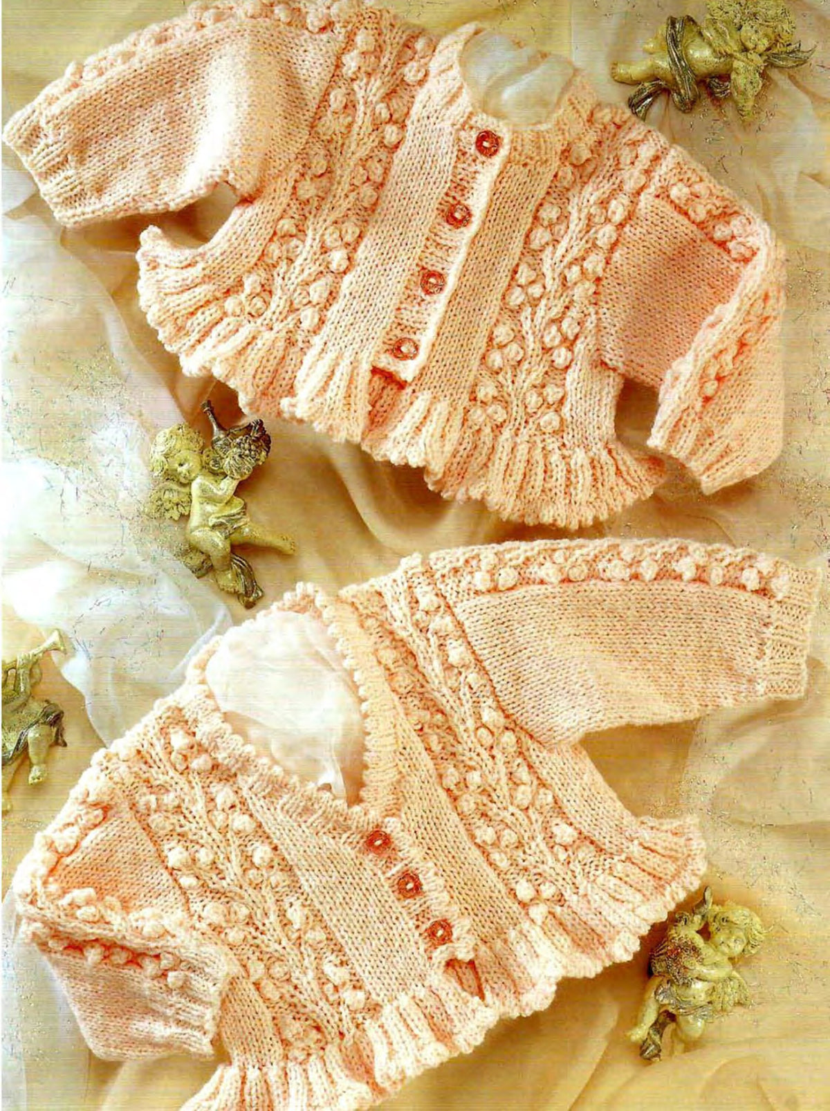 Baby Girls Peplum Frill Cardigan Knitting Pattern – DK Weight, Sizes Birth-6 Years
