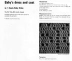 Girl's Baby Toddlers  Vintage Crochet Pattern for baby girl Coat and Dress- fits chest 18-20" Crochet Pattern PDF Instant Download