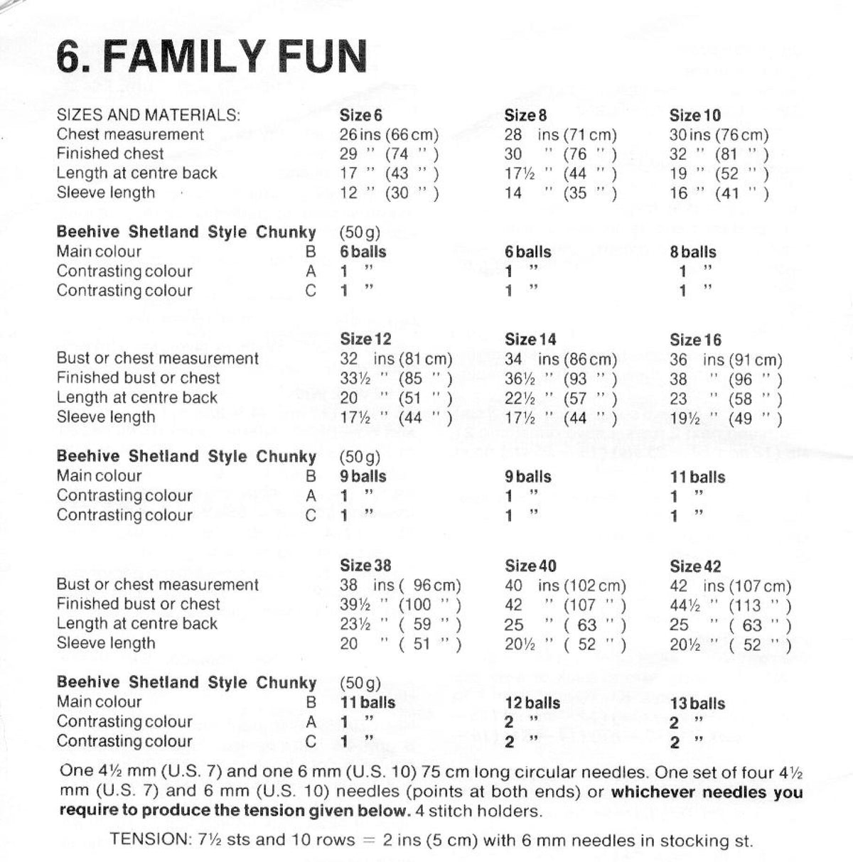 Family Yoked Icelandic style Sweaters- Knitting Pattern, Fair Isle, Women's, Men's, Children  Chunky Bulky wool -Instant Download PDF 26-42"