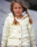 Super chunky Hooded Easy Knit Coat Jacket 24 - 34 in 3-14 years Download PDF Knitting Pattern- Super Chunky- Super Bulky 14 ply yarn