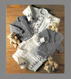 Child's Toddlers Jumpers -  V neck- Round neck- Cardigans Knitting Pattern- DK 8Ply