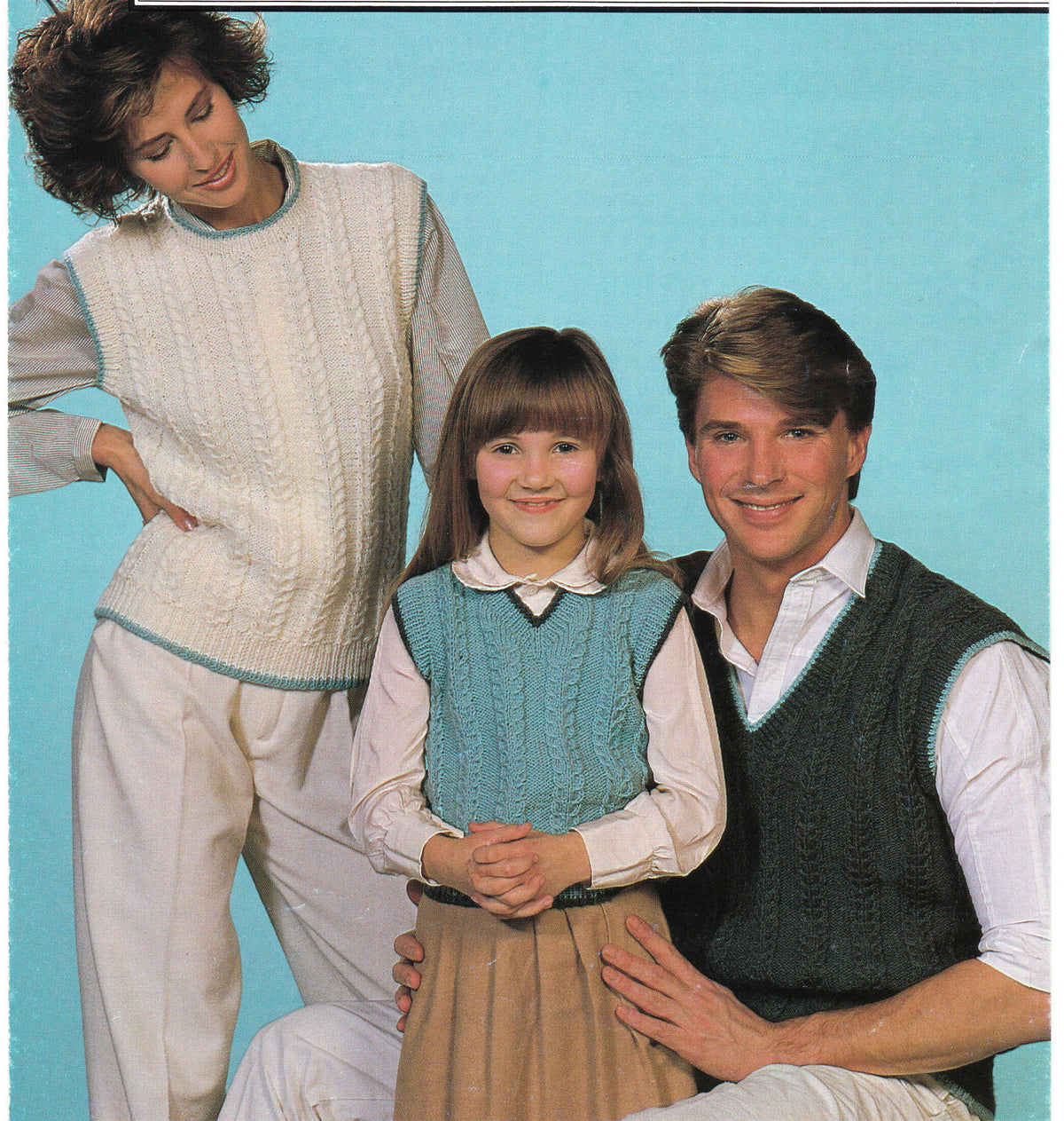 Man woman Childs Cable Slipovers v neck round neck DK 8 ply Light worsted wool, 24 - 48" chest Knitting pattern download PDF