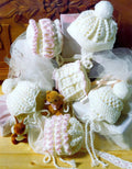 Crochet Baby Girl ~ Boys Hats- Bonnets ~ Helmets ~ fits Premature ~ 6 Months - 4ply & DK Crochet pattern Download PDF