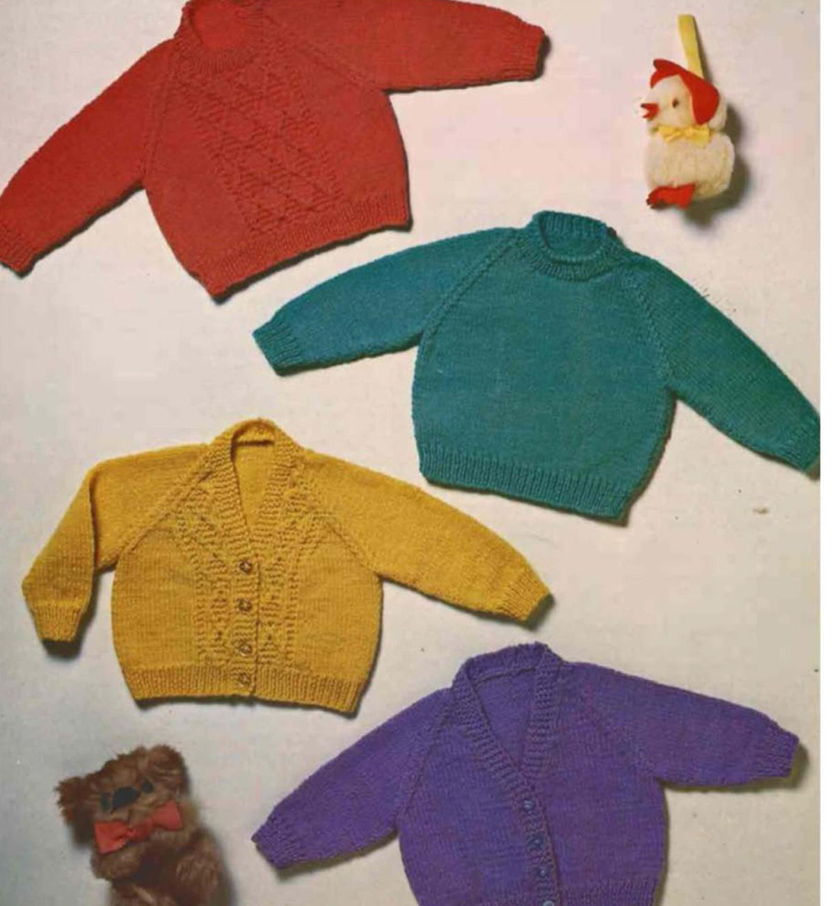 Baby easy cardigans & Jumpers Knitting pattern, plain knitting Textured V neck Round neck ,DK 8Ply wool- Light worsted Download PDF 16"- 20"