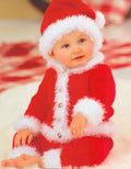 Baby Easy Christmas Cardigan- Hat  & Trousers to knit in DK 8Ply Light Worsted  Download PDF Knitting pattern 0-2 years or 16" - 22" chest