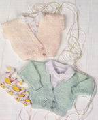 Baby Garter Stitch Cardigan & Waistcoat Knitting Pattern (PDF)