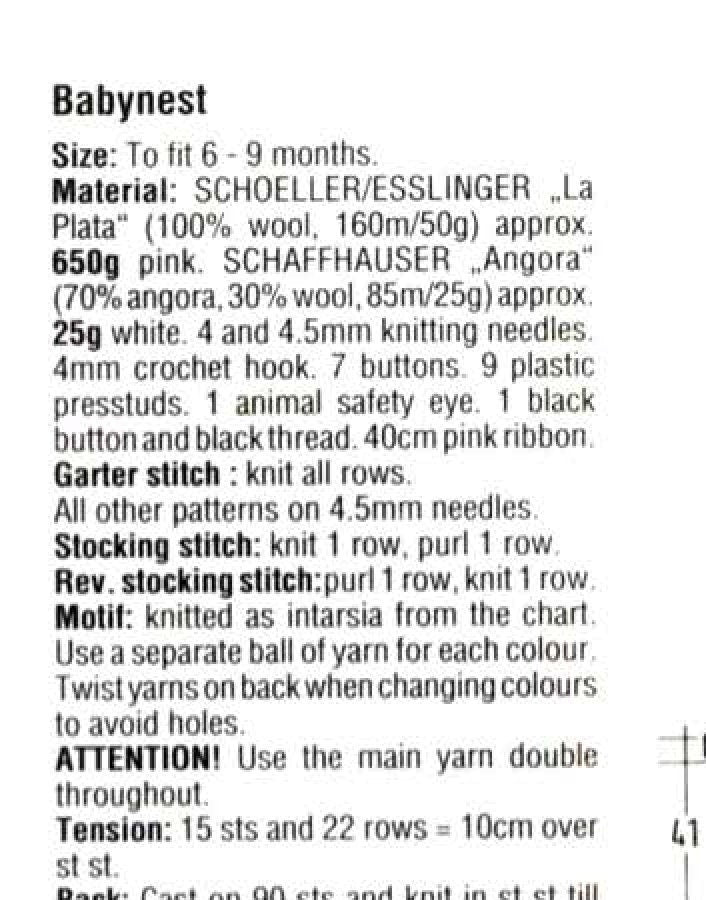 Baby Nest-Cocoon- Sleeping bag, with hood- Intarsia Motif 6Fits 6-9 Months- Instant download- Knitting PATTERN Aran 10 ply Worsted wool