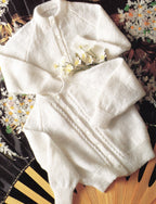Raglan  Sleeve Baby Cardigans Plain  & Cable border  Boy Girl  20" - 22"  Fine 2 Ply wool needed  Knitting Pattern PDF Instant download