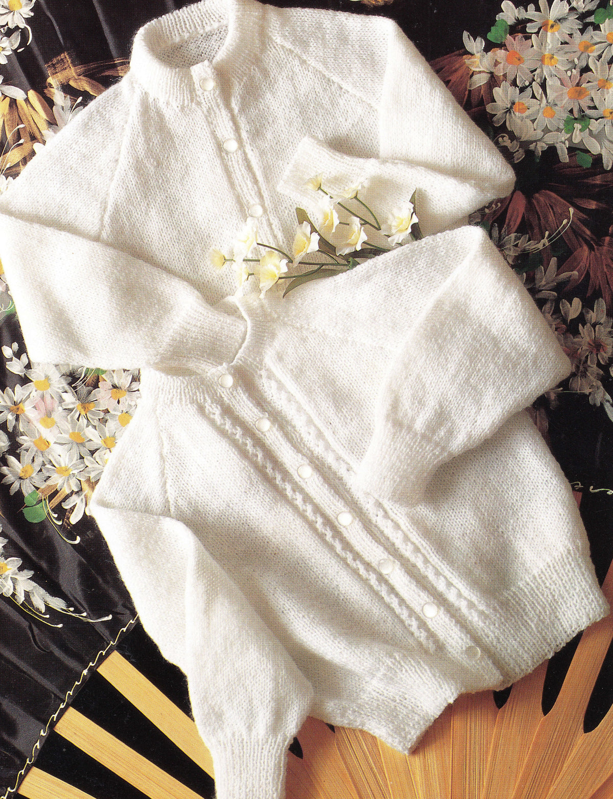 Raglan  Sleeve Baby Cardigans Plain  & Cable border  Boy Girl  20" - 22"  Fine 2 Ply wool needed  Knitting Pattern PDF Instant download