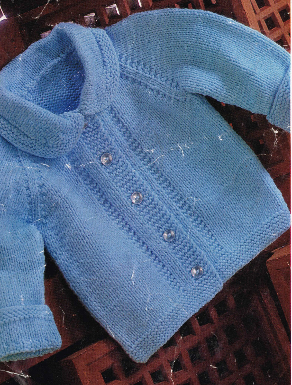 Raglan Sleeve Baby Cardigan & collar Turn up cuffs  Boy Girl  19"- 22" 4 Ply Fingering /3ply /DK 8 ply  Knitting Pattern PDF  download