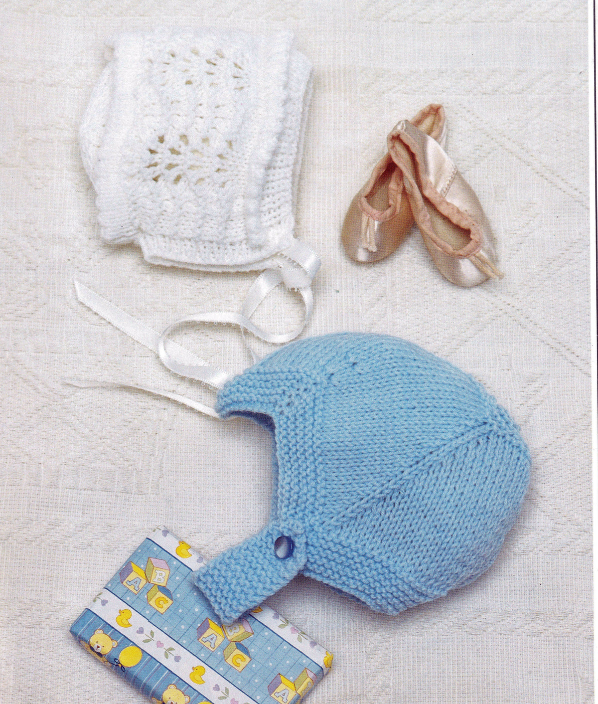 Baby Girl Boy Helmet & Bonnet  to Knit ~ DK  8 ply Light Worsted Knitting Pattern PDF Instant download see image for sizes and wool