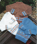 Childrens Raglan V & Round cardigans, Jumper stripe or Patterned DK wool 8 Ply Light worsted - 22" - 28"  knitting pattern download PDF
