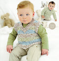 Boys Girls Easy Tank Top Slipover &  V Neck Sweater Knitting Pattern Chunky Bulky wool 12ply Birth- 7 yrs (16" - 26") pdf Instant Download