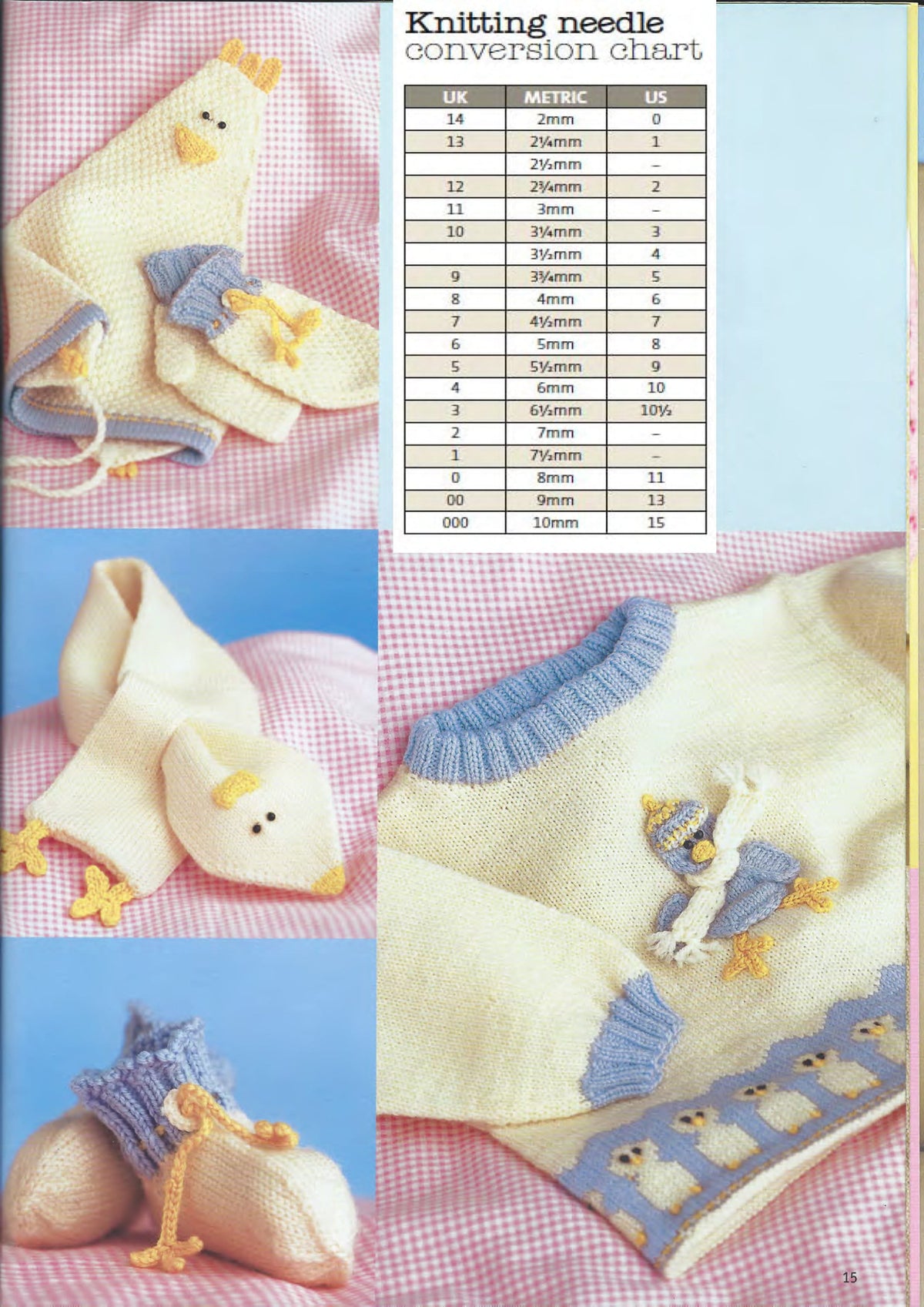 Baby Girl Knitted Chicken Dress -Sweater Cap Scarf Mitts & Socks 4ply Fingering wool or 4ply -3- 36 months  Knitting pattern PDF download