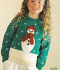 Childrens DK Snowman- Christmas- Festive sweater- Boy Girl Toddler Knit  DK/8 ply- chest 22-34 Ins- Instant download Knitting Pattern PDF