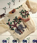 Baby Children Sweater Jungle Animal Sweater Giraffe Elephant and Giraffe Toy 20"- 26" 1-7 yrs 8 Ply DK PDF Instant download Knitting pattern