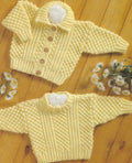 Child's Blackberry Stitch & Cable Cardigan with Sweater Boy- Girl- Knitting Pattern -Aran 10 ply (Worsted ) Instant Download-16-24" chest