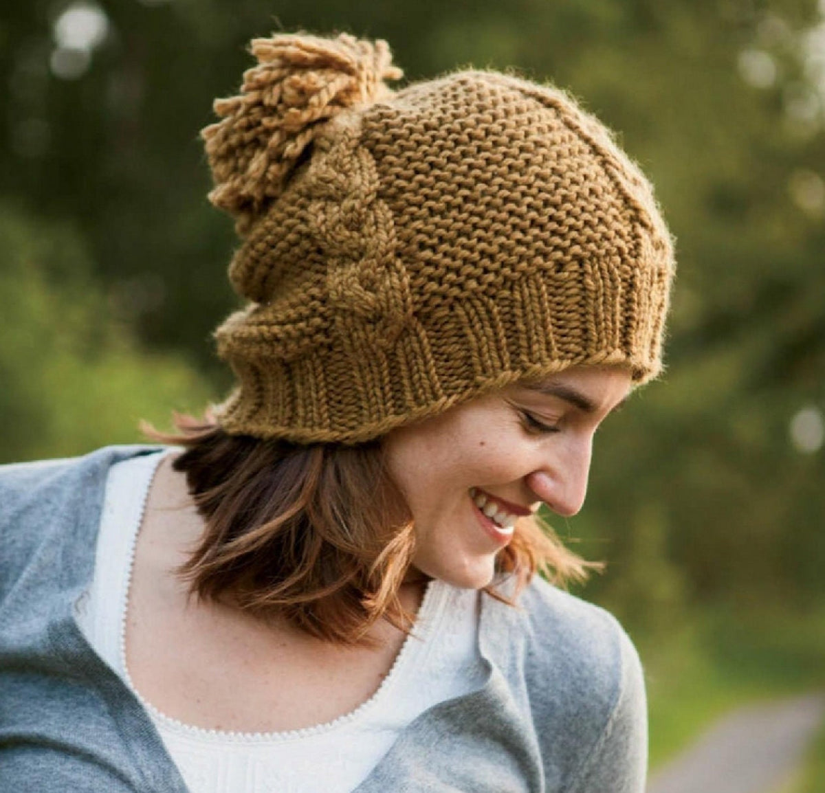 Woman's Big Chunky Easy Knit  Winter Hat-Chunky Bulky 12 Ply wool- knits up quick- Knitting pattern Download PDF