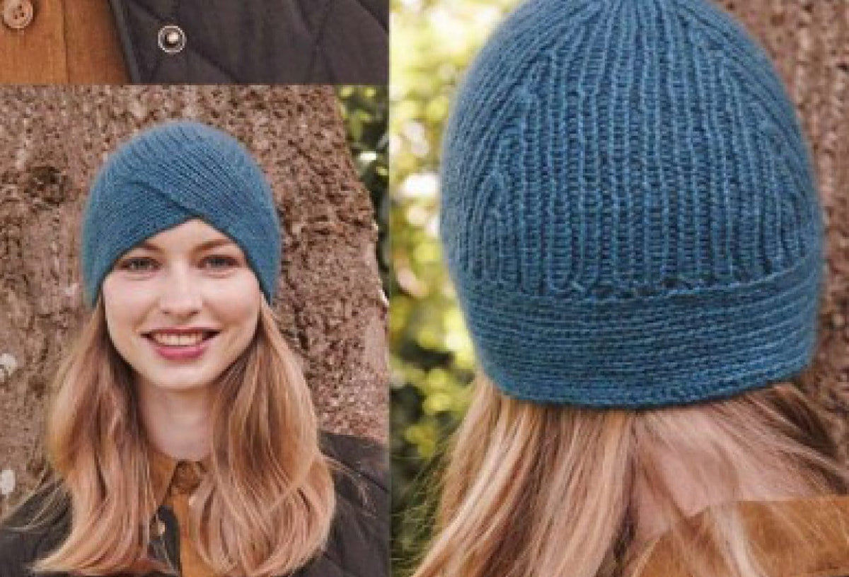 Woman's Big Chunky Turban Style Hat-Chunky Bulky 12 Ply wool- knits up quick- Knitting pattern Download PDF-46cm circumference not stretched