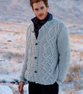Man's Cable Chunky Cardigan PDF- Knitting Pattern- Chunky wool- fits chest XS-2XL- Instant Download Chest 108-140 CM Larger sizes